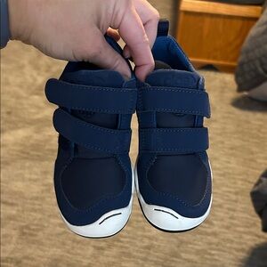PLAE Kids Navy Blue Velcro Shoes-Lucien 10.5 toddler